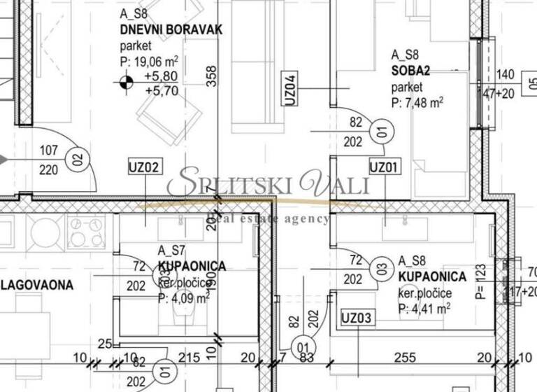 Wohnung zum Kauf 310.000 € 2 Zimmer 59 m² Split