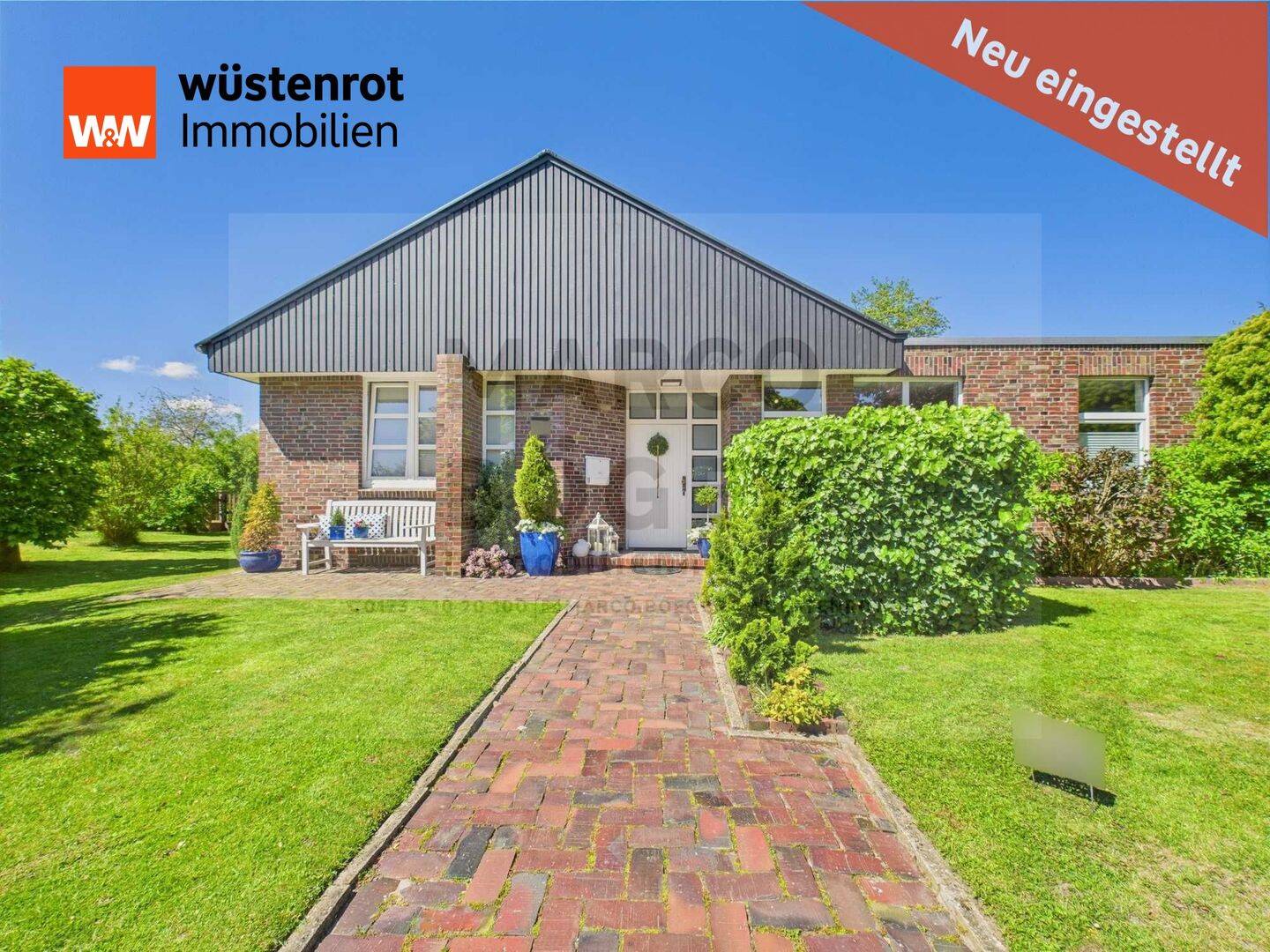 Ruhig wohnen im Bungalow mit Garten & Wintergarten. Weitblick, PV, Kamin und die Nordsee in der Nähe