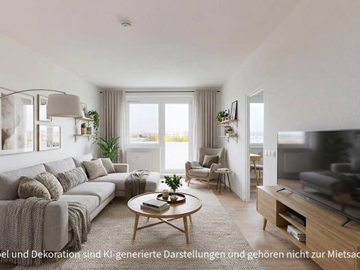 Wohnung zur Miete 389 € 3 Zimmer 70,4 m² 5. Geschoss Grashalmstraße 17 Heide Nord West 06120