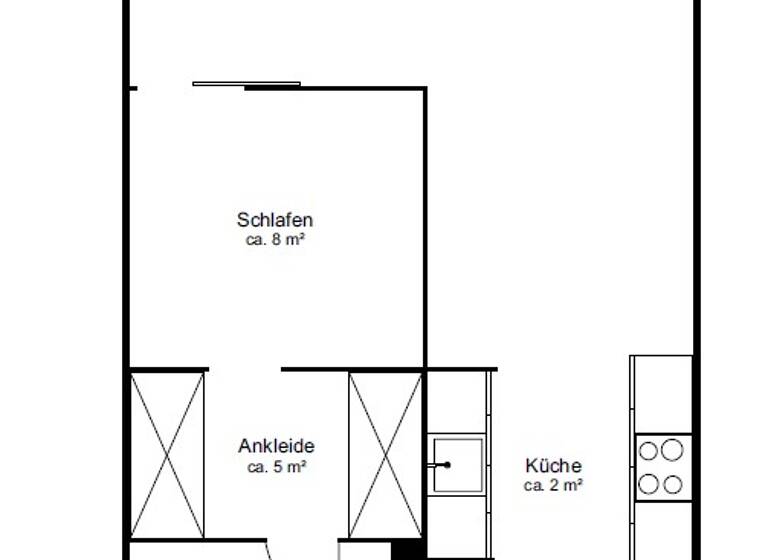Wohnung zur Miete 2.100 € 2 Zimmer 59 m² Rotherbaum Hamburg 20354