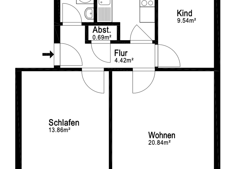 Wohnung zum Kauf 269.000 € 2,5 Zimmer 60,3 m² 2. Geschoss Lankwitz Berlin 12247
