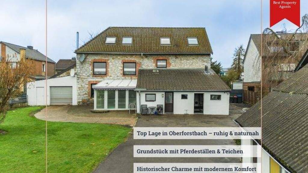 Einfamilienhaus zum Kauf 995.000 € 7 Zimmer 230 m² 2.922 m² Grundstück Oberforstbach Aachen 52076