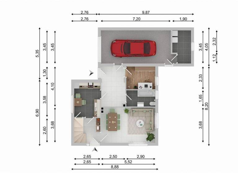 Einfamilienhaus zum Kauf 155.000 € 4 Zimmer 118,3 m² 735 m² Grundstück Marne 25709