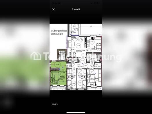 Wohnung zur Miete Tauschwohnung 1.540 € 4 Zimmer 99 m² Flingern Süd Stadtbezirk 2 40233