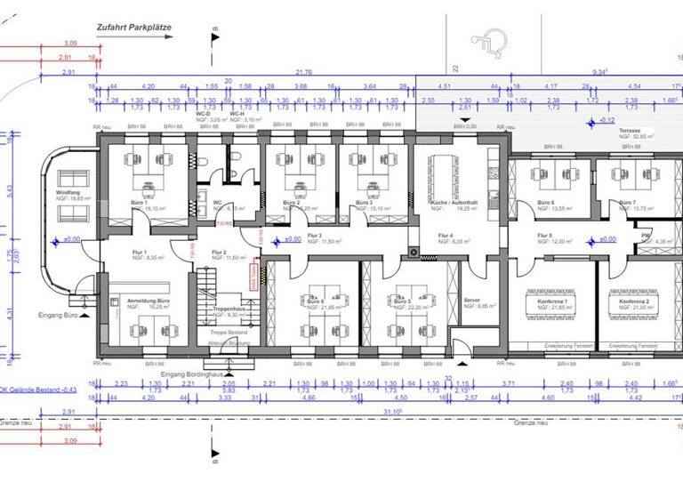 Mehrfamilienhaus zum Kauf 2.320.000 € 25 Zimmer 1.700 m² Grundstück Trier-West-Pallien Trier 54294
