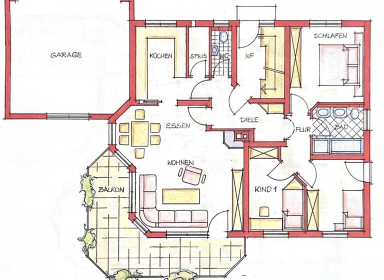 Wohnung zur Miete 820 € 4 Zimmer 105 m² frei ab sofort Talheim 78607
