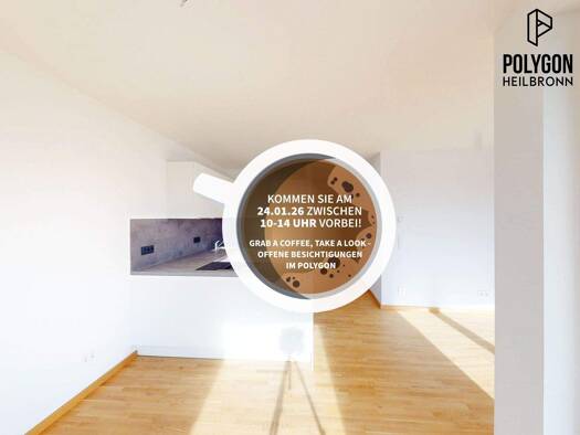 Wohnung zur Miete - Erstbezug 1.180 € 3 Zimmer 73,8 m² 3. Geschoss Happelstraße 39 Heilbronn 74074