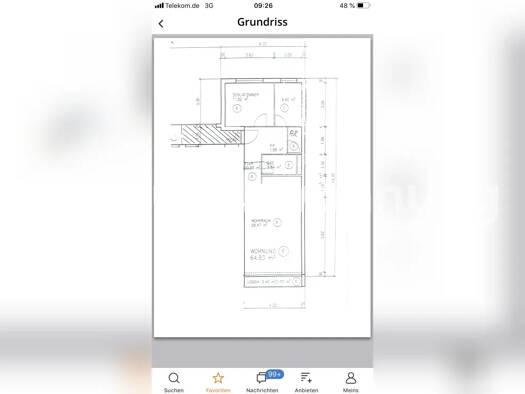 Wohnung zur Miete Tauschwohnung 1.330 € 3 Zimmer 65 m² 1. Geschoss Maxvorstadt München 80335