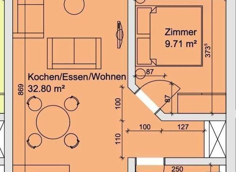 Wohnung zum Kauf 249.000 € 2 Zimmer 48,6 m² EG Treffen 9521
