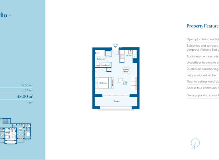 Studio zum Kauf provisionsfrei 520.000 € 1 Zimmer 39,6 m² Lustica Bay 85323
