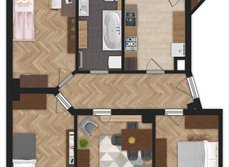 Wohnung zum Kauf 329.000 € 4 Zimmer 103 m² 1. Geschoss Blumenstraße 16 Zentrum-Nord Leipzig 04105