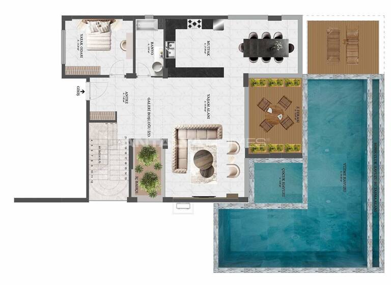 Einfamilienhaus zum Kauf 1.100.000 € 5 Zimmer 310 m² 3.400 m² Grundstück Antalya 07430
