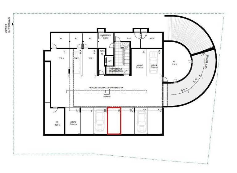 Tiefgaragenstellplatz zur Miete 90 € Schulgasse 15 Mutters 6162
