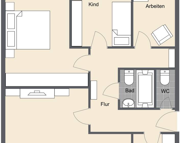Wohnung zum Kauf 379.000 € 4 Zimmer 87,6 m²<br/>Wohnfläche 3.<br/>Geschoss Mitte Ulm 89073