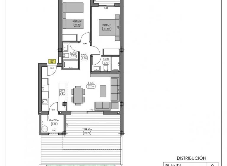 Bungalow zum Kauf provisionsfrei 323.900 € 3 Zimmer 69 m² 39 m² Grundstück Calle Cox, 1 Algorfa 03169