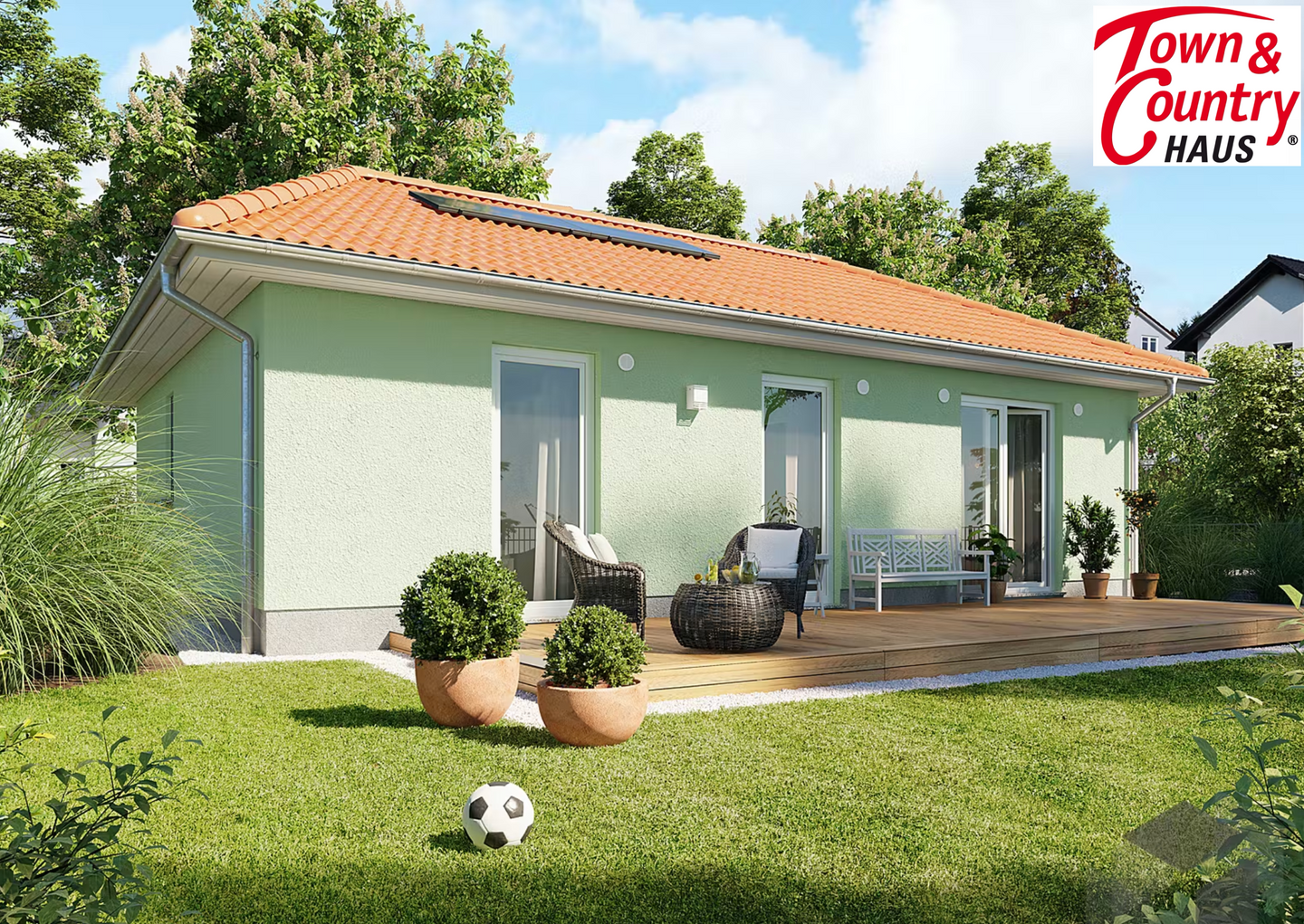 Immobilie in Hirschaid - Town & Country Bungalow 78 – barrierearmes Wohnen auf einer Ebene | ca. 76,65 m² in Rothensand bei Hirschaid (Bamberg) - Bild 0