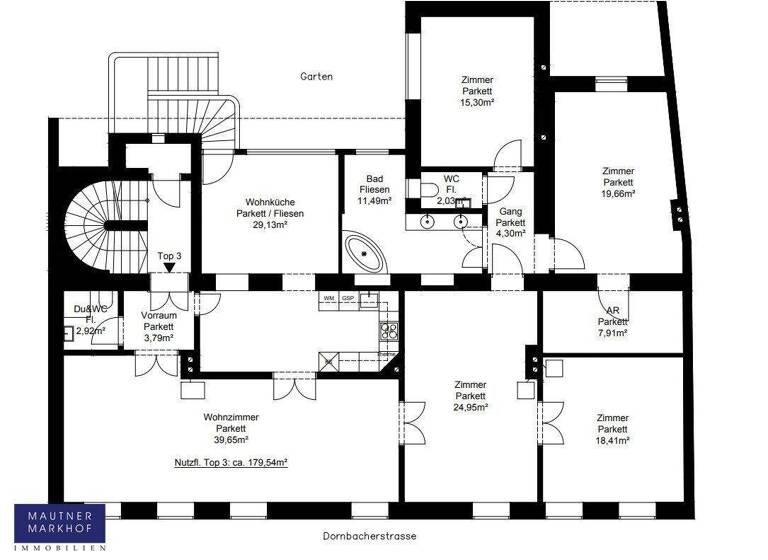 Wohnung zur Miete 2.500 € 6 Zimmer 180 m² Dornbacher Straße 92 Wien 1170