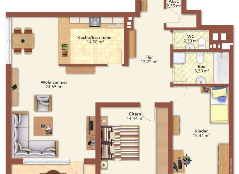Wohnung zum Kauf 129.000 € 3 Zimmer 95,5 m²<br/>Wohnfläche Langen Geestland 27607