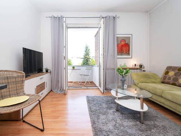Studio zur Miete Wohnen auf Zeit 980 € 1 Zimmer 44 m² frei ab sofort Dellviertel Duisburg 47051