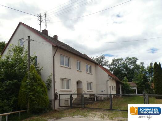Mehrfamilienhaus zum Kauf 297.800 € 6,5 Zimmer 164 m² 1.383 m² Grundstück frei ab sofort Hafenhofen Haldenwang 89356