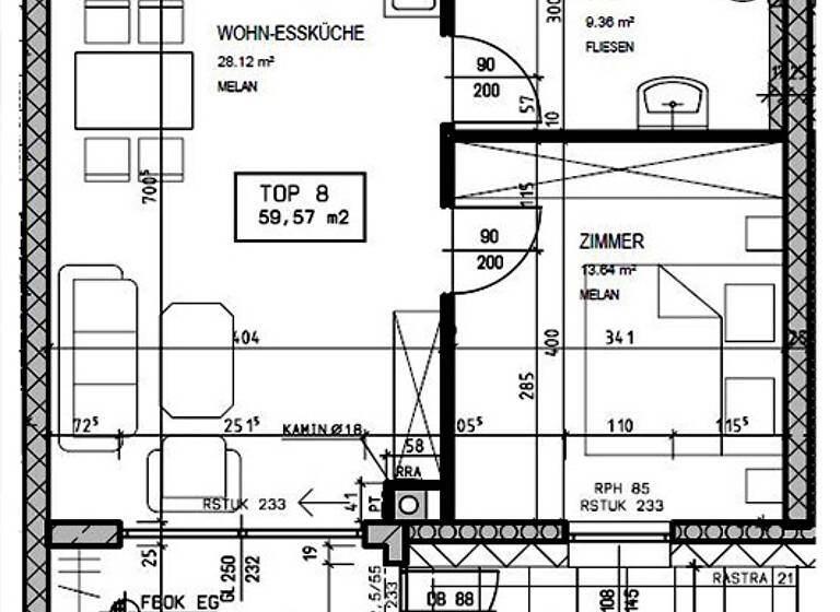 Wohnung zur Miete 732 € 59,6 m² Liebnitz 37/8 Raabs/Th. 3820