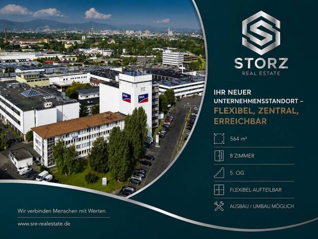 Büro zur Miete provisionsfrei 9 Zimmer 564 m² Bürofläche Bettenhausen Forstfeld 34123