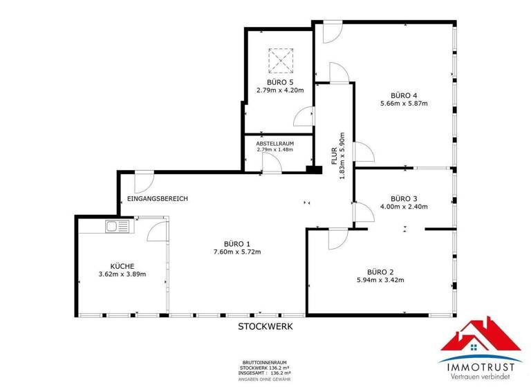 Büro zur Miete 1.884 € Innere Stadt Klagenfurt am Wörthersee 9020