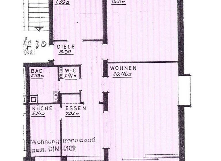Wohnung zur Miete 620 € 3,5 Zimmer 73 m² 3. Geschoss Bonifatiusstraße 30 Holsterhausen Dorsten 46284