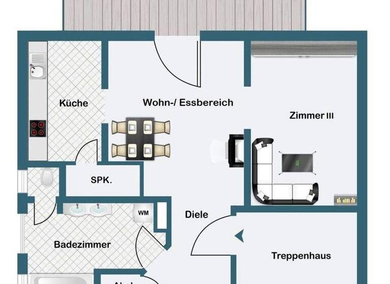 Wohnung zum Kauf 990.000 € 4 Zimmer 99,3 m² EG Nordend-West Frankfurt am Main 60318