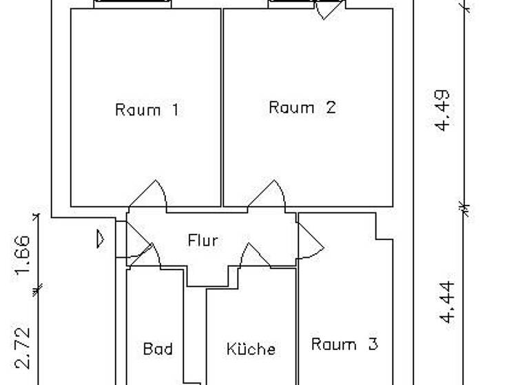 Wohnung zur Miete 482 € 3 Zimmer 60,9 m² 3. Geschoss frei ab 06.04.2026 Thiemstraße 5 Stötteritz Leipzig 04299