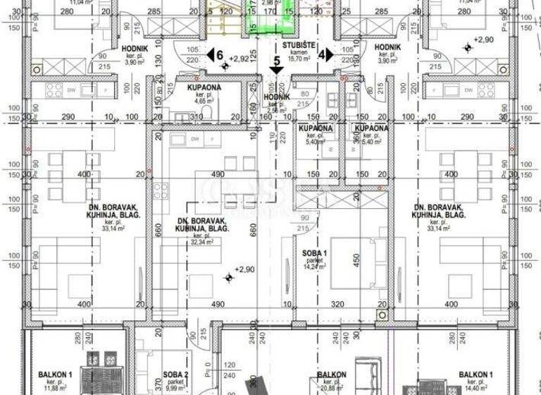 Wohnung zum Kauf 327.000 € 3 Zimmer 1. Geschoss Povljana 23249