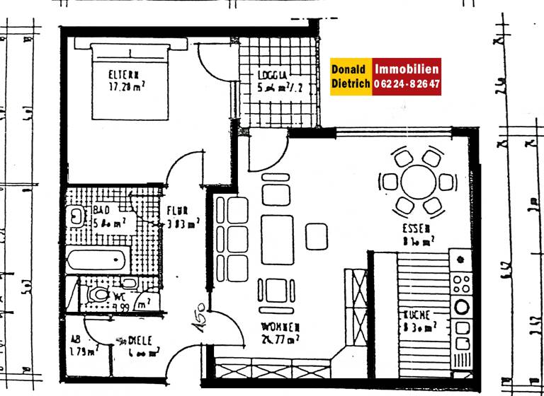 Wohnung zum Kauf 208.000 € 2,5 Zimmer 76 m² 2. Geschoss Hockenheim 68766