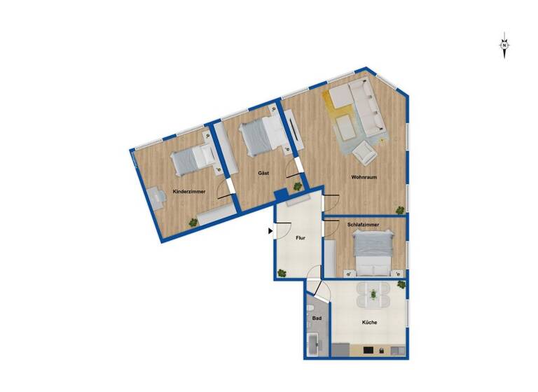 Wohnung zum Kauf 135.000 € 4,5 Zimmer 102 m² Mitte-Ost Mülheim an der Ruhr 45470