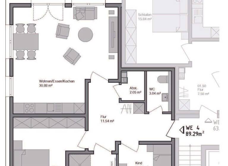 Wohnung zum Kauf provisionsfrei 429.000 € 3 Zimmer 89,3 m² EG Dreeker Weg Jöllenbeck Bielefeld 33739