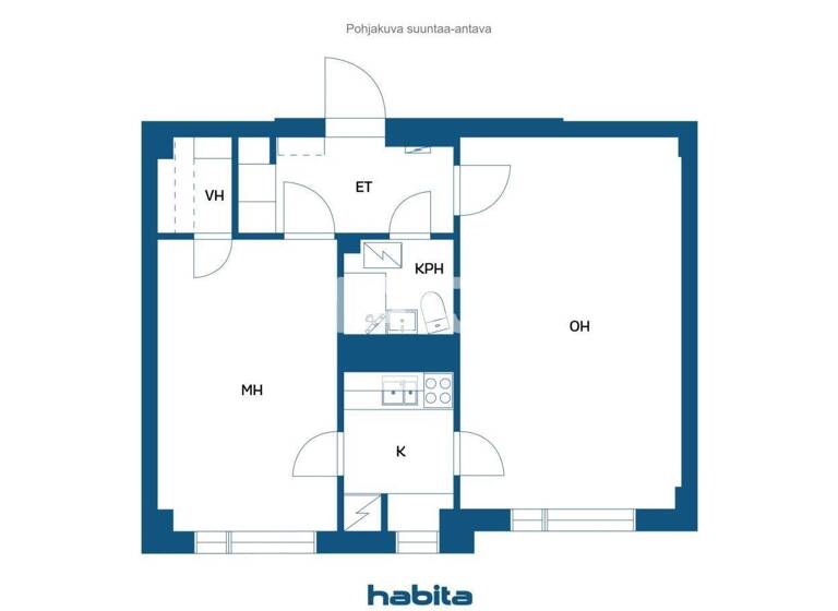 Studio zum Kauf 145.000 € 2 Zimmer 52,5 m² 4. Geschoss Teiskontie 17-19 Tampere 33500
