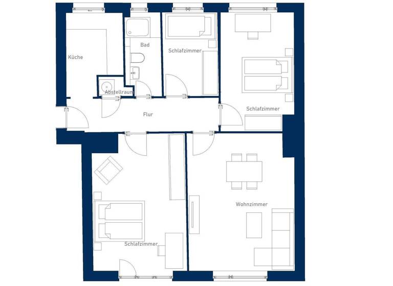 Wohnung zur Miete 1.760 € 3,5 Zimmer 82 m² 1. Geschoss frei ab 16.04.2026 Steglitzer Damm 13 Steglitz Berlin 12169