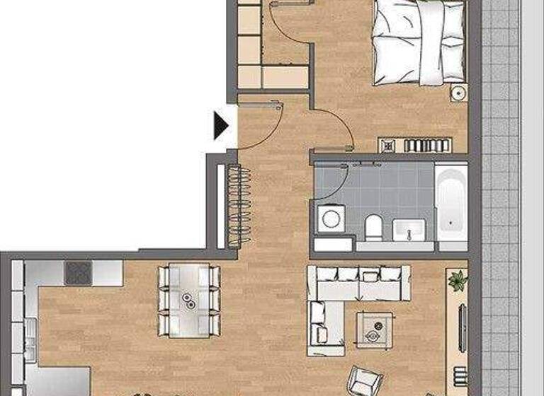 Wohnung zur Miete 1.452 € 2 Zimmer 78,8 m² frei ab 08.03.2026 Rebstöcker Straße 16 Gallus Frankfurt 60326