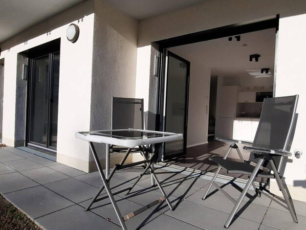 Terrassenwohnung zur Miete - Erstbezug 910 € 2 Zimmer 48 m² Galgenhof Nürnberg 90459