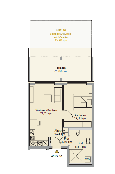 Studio zum Kauf provisionsfrei 275.000 € 2 Zimmer 60 m²<br/>Wohnfläche Brinkum Stuhr 28816