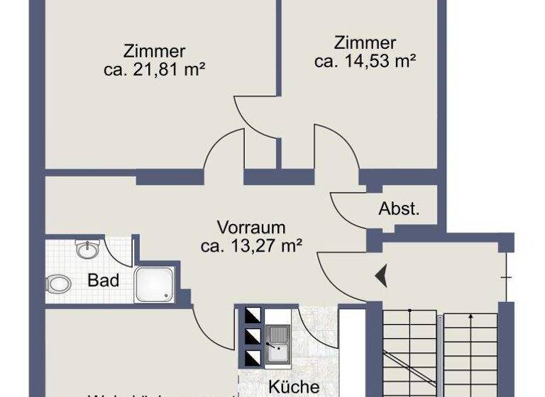 Wohnung zur Miete 647 € 3 Zimmer 80,9 m² 1. Geschoss Oberwart 7400