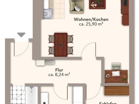 Wohnung zum Kauf 3 Zimmer 61 m² Zwenkau 04442