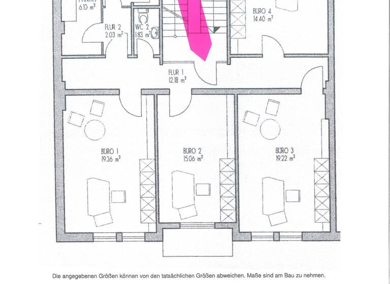 Büro-/Praxisfläche zur Miete 1.240 € 4 Zimmer 94 m²<br/>Bürofläche Hagener Allee 2 Ahrensburg 22926