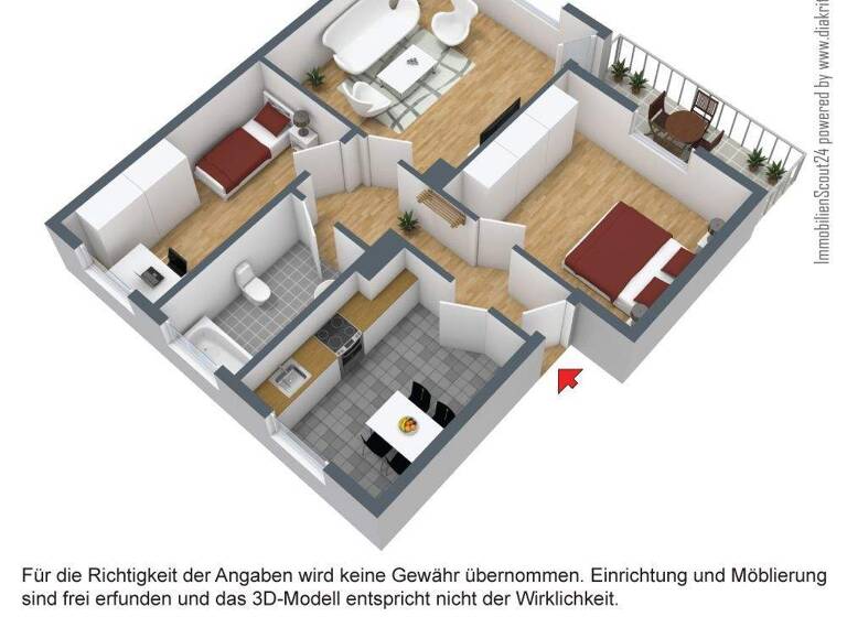 Wohnung zur Miete 489 € 3,5 Zimmer 67 m² 2. Geschoss Kampmannsweg 9 Hassel Gelsenkirchen 45896