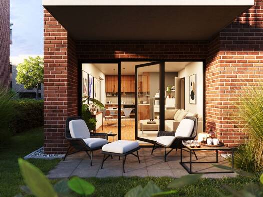 Terrassenwohnung zum Kauf - Neubau provisionsfrei 385.000 € 2 Zimmer 69,6 m² EG Bahnstraße Willich 47877