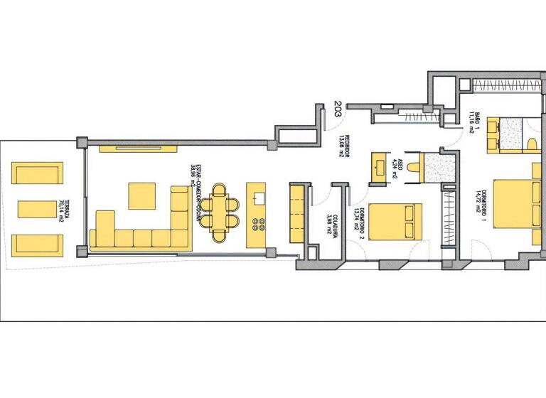 Wohnung zum Kauf - Erstbezug 2.100.000 € 3 Zimmer 116 m² 2. Geschoss Palma De Mallorca 07015
