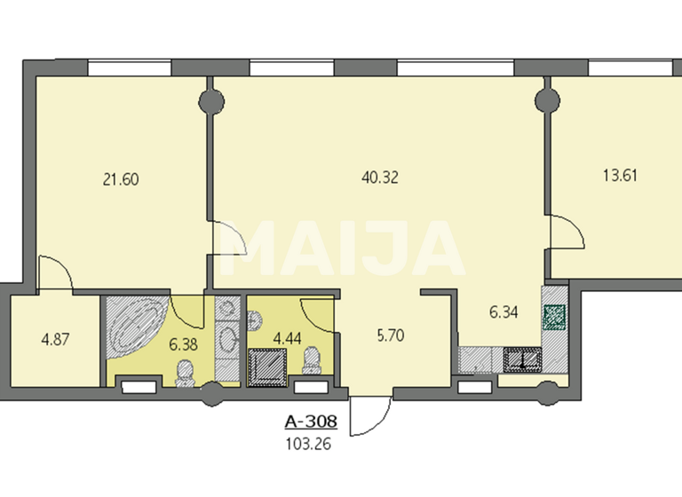 Studio zum Kauf 280.000 € 3 Zimmer 102,5 m² 3. Geschoss Republikas laukums, 3 Riga 1010