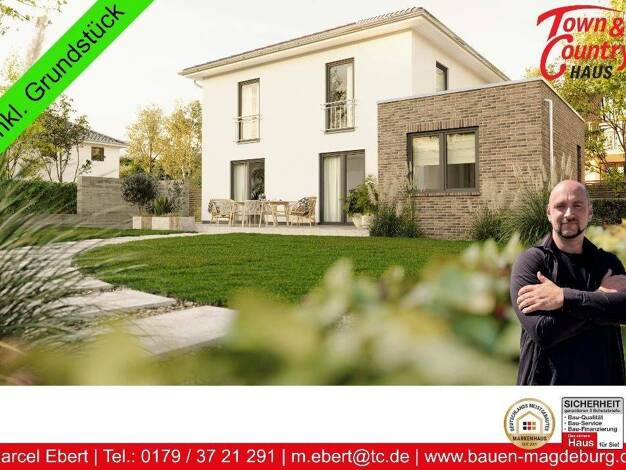 Villa zum Kauf - Erstbezug 328.650 € 4 Zimmer 123,4 m² 590 m² Grundstück Eichenbarleben Hohe Börde 39167