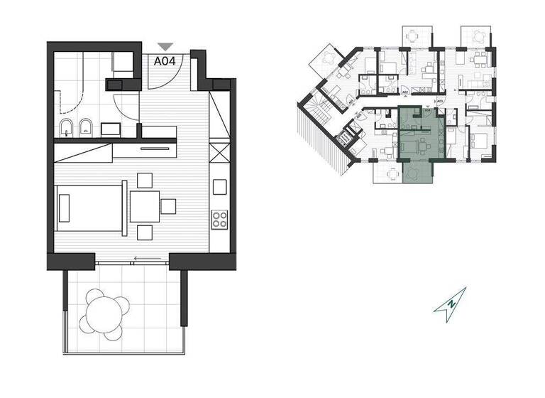 Studio zum Kauf 255.000 € 1 Zimmer 30,5 m² 1. Geschoss Plosestraße 38 Brixen 39042