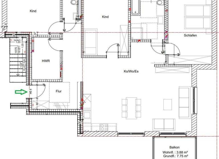 Wohnung zur Miete 1.200 € 4 Zimmer 126 m² 1. Geschoss frei ab sofort Lagesche Str. 61c Lemgo 32657