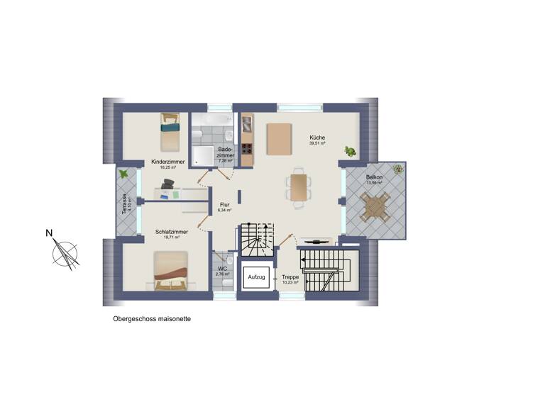 Maisonette zum Kauf - Neubau provisionsfrei 695.000 € 4 Zimmer 160 m²<br/>Wohnfläche 2.<br/>Geschoss Neuwerk Mönchengladbach 41066